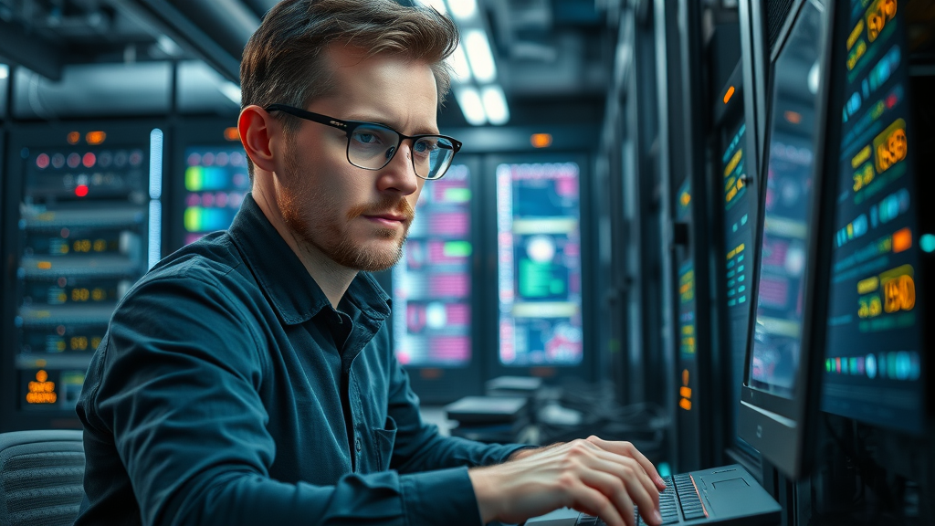 ai systems and voice agents integration in server room for inbound calls