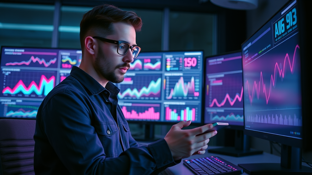 search engine optimization performance analysis with graphs and dashboards