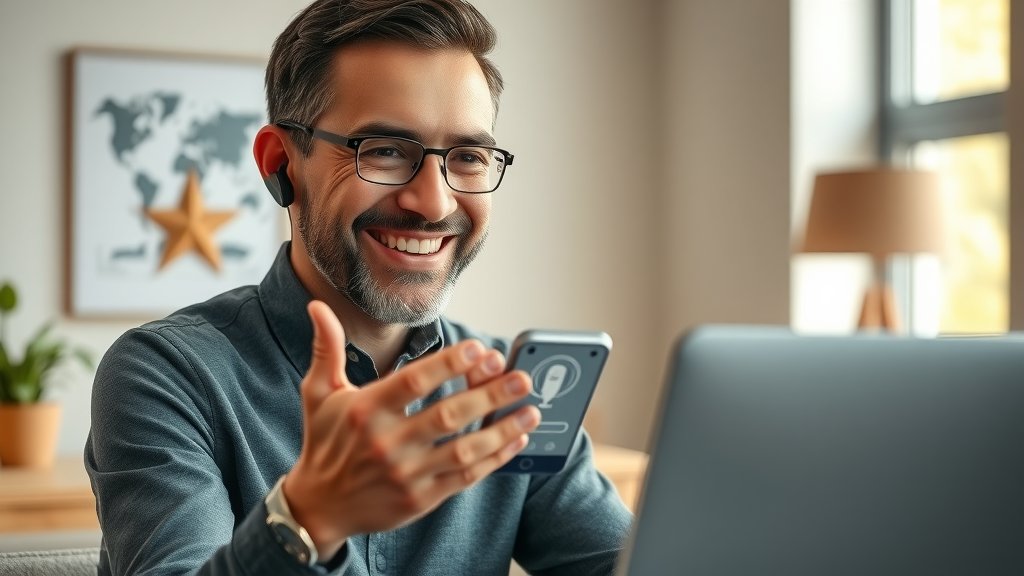 voice ai agent assisting happy customer, customer service comparison to human agent