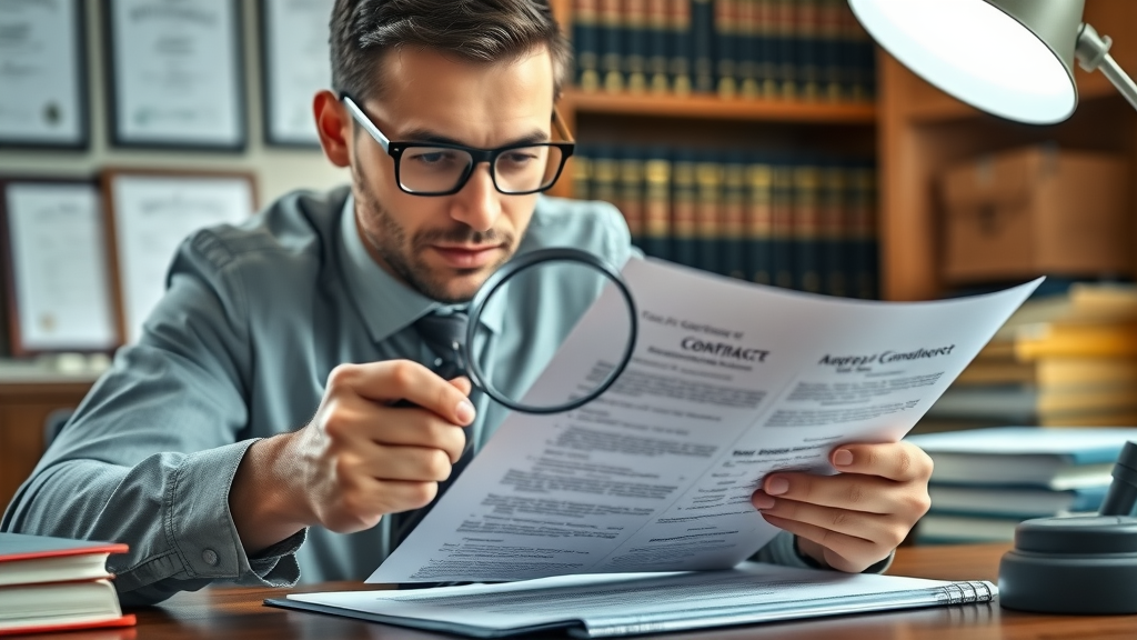 professional legal counselor reviewing compliance documents for nonprofit organization