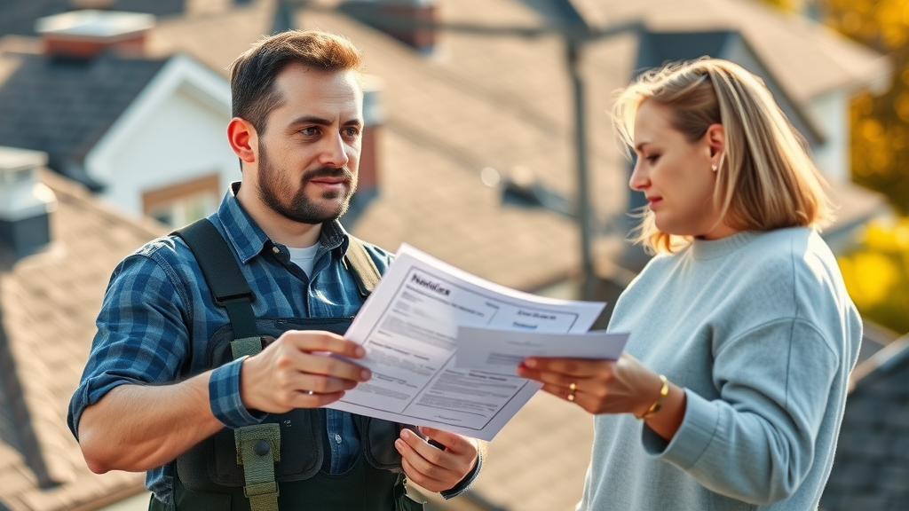 Professional roofing contractor consulting Staten Island homeowner; roofing contractor staten island