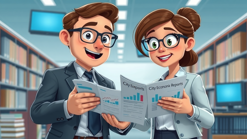 Curious business professionals review economic reports on Minneapolis small business growth