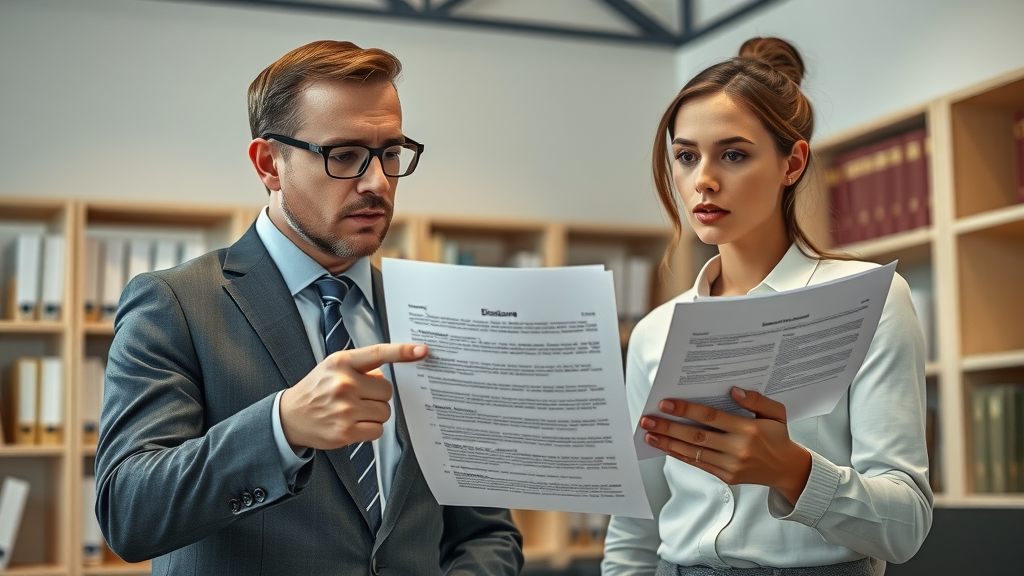 professional real estate agent discussing legal disclosure forms with homeowners, selling a home St. Andrews