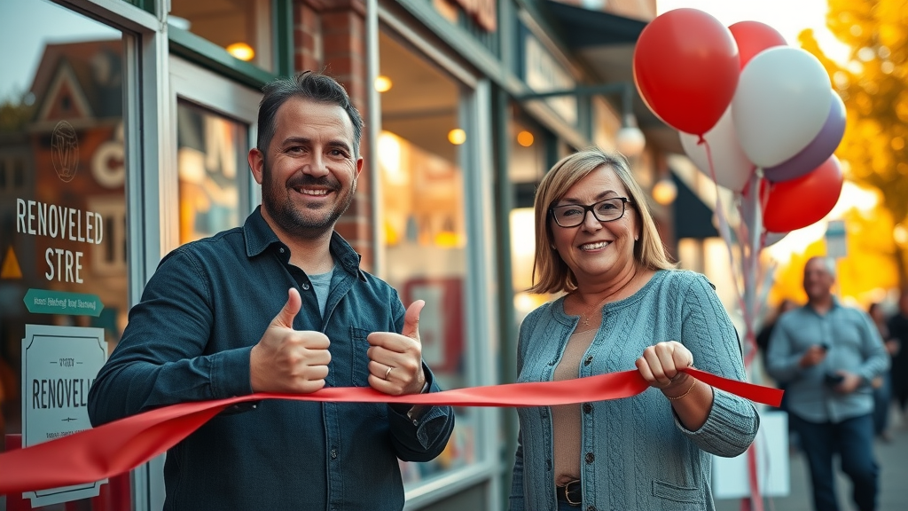 Successful Minneapolis small business owners celebrating reopening, business expansion, and retention