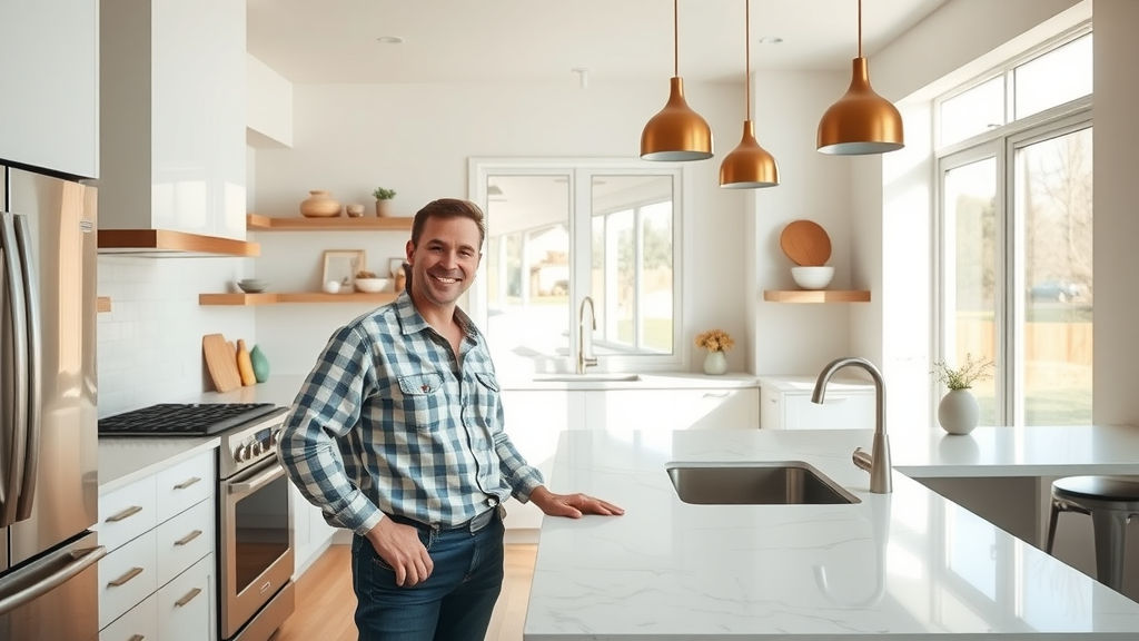 Bright modern kitchen renovation highlights targeted renovations that boost home value fast
