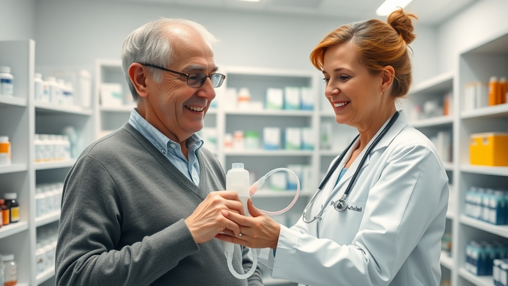 WVU Medicine specialty pharmacy pharmacist assists patient with infusion therapy
