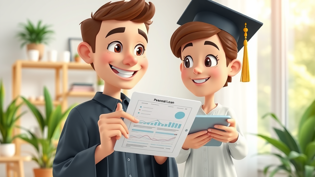 happy graduate reviewing loan repayment impact on discretionary income