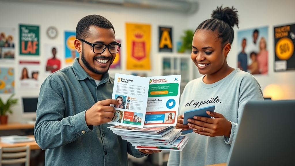 inspiring fundraising campaign with volunteers creating nonprofit fundraising appeal materials