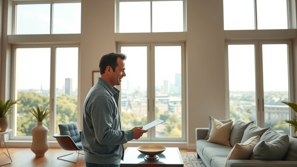 Living room with new double-pane windows in Houston home, window replacement houston