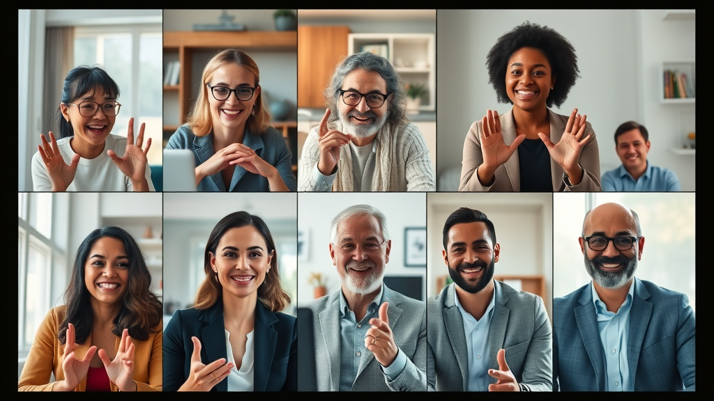 professionals collaborating on expert roundup for effective link building via virtual video call