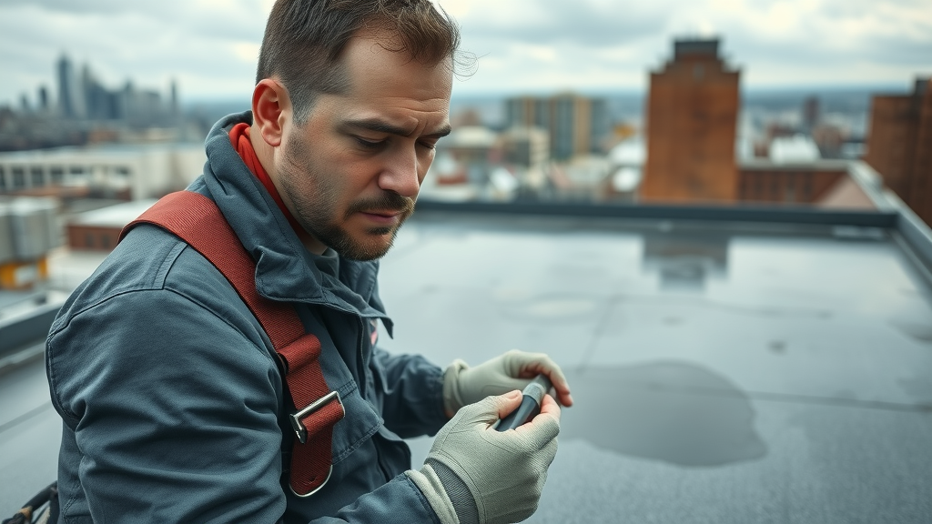 emergency roof repair staten island flat roof leak inspection after storm