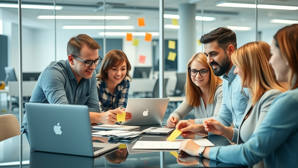 dynamic marketing team developing affiliate marketing strategies for discretionary income segments