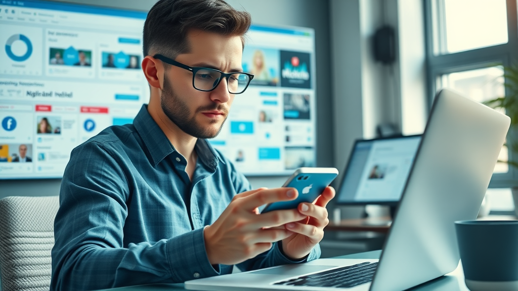 dedicated nonprofit social media manager scheduling social media posts