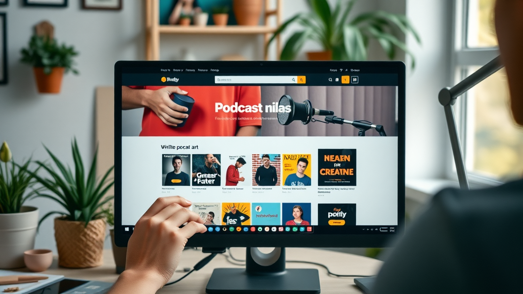 modern podcast website homepage for strong podcsting brand