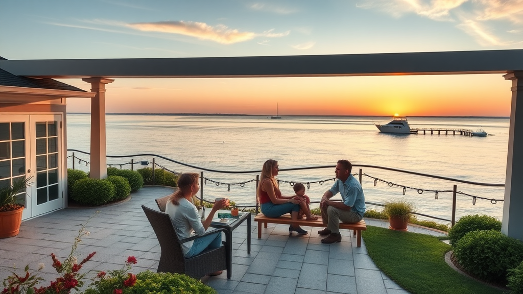 luxury waterfront property cape charles private dock chesapeake bay sunrise