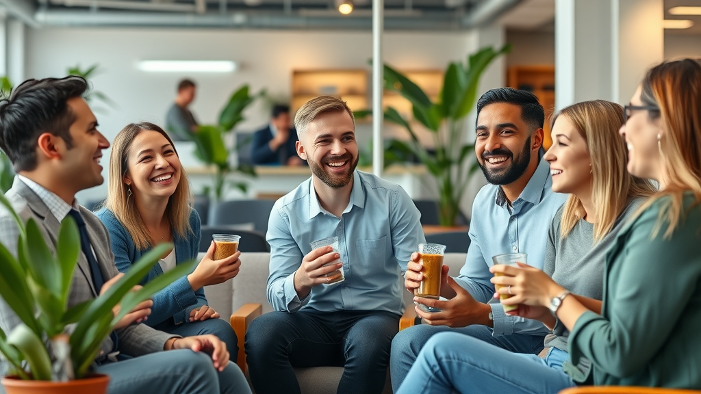 Happy employees enjoying value-packed benefits, a key aspect of employer cost reduction strategies