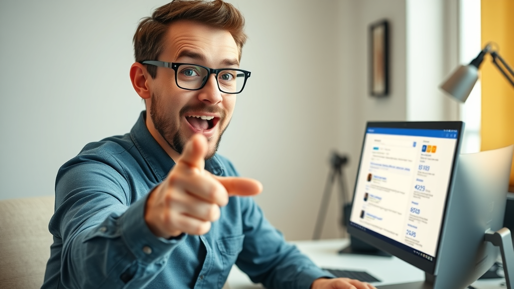 SEO professional pointing at a highlighted featured snippet in search results