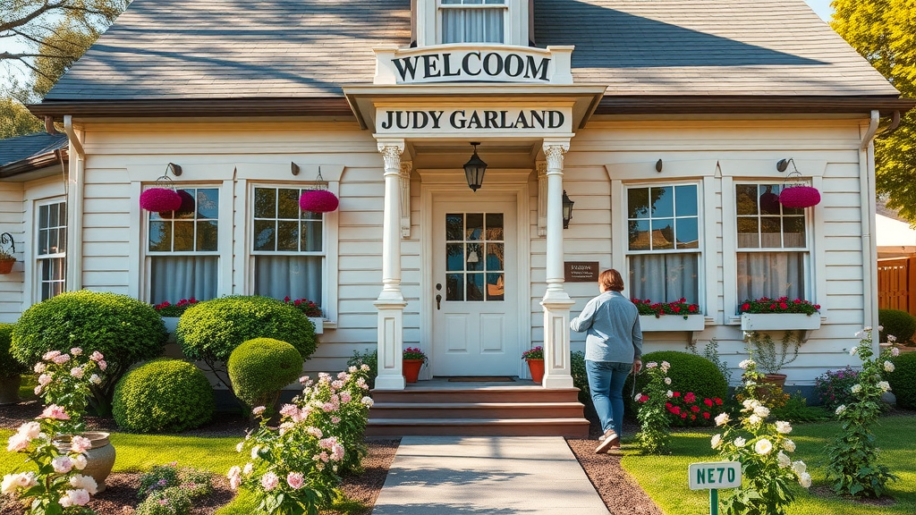 charming Judy Garland Museum exterior, visitors approaching, garland museum, grand rapids minnesota hidden gem