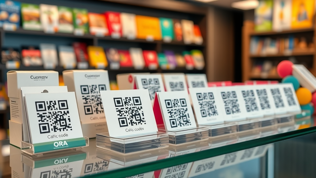 custom QR codes on business cards and product packaging for small business marketing campaign