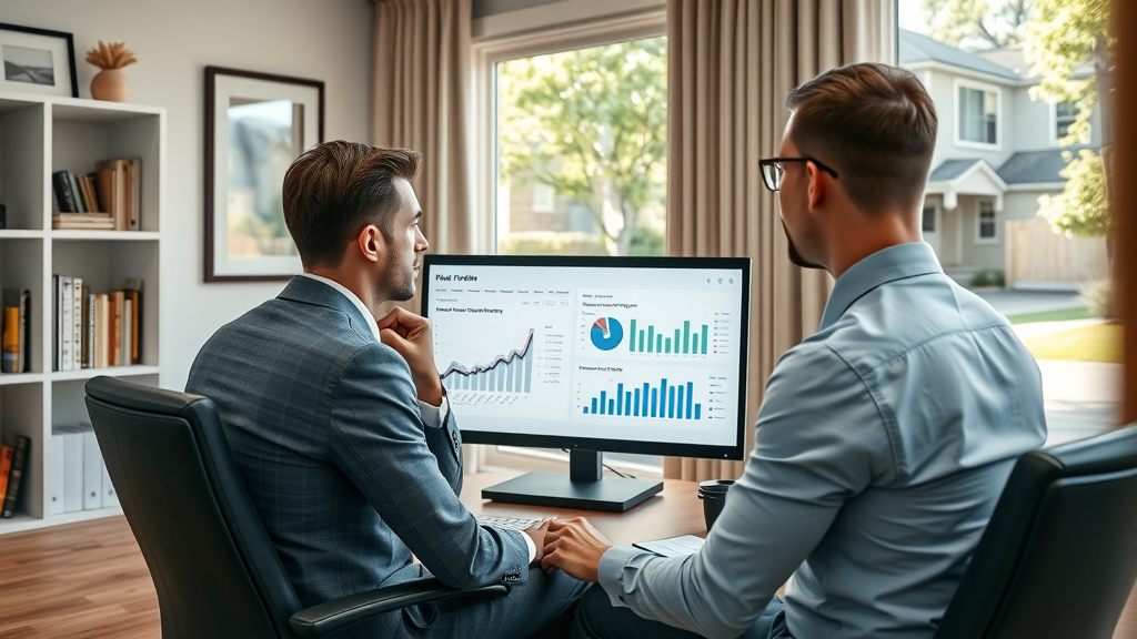 Homeowner and realtor review digital market data for improved residential home sales