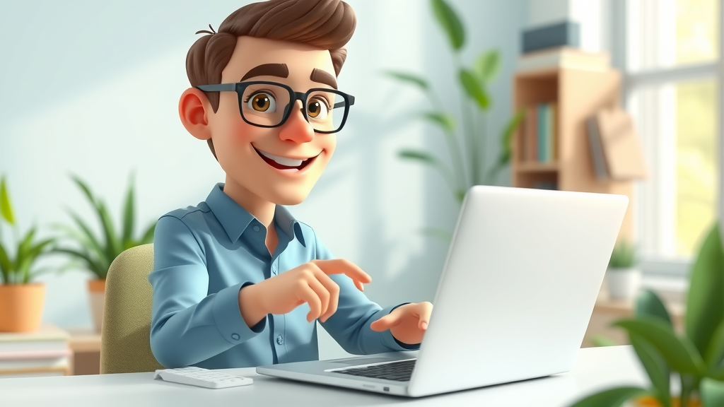 Small business owner setting up their first personalized email campaign on a laptop; email marketing campaign setup visual