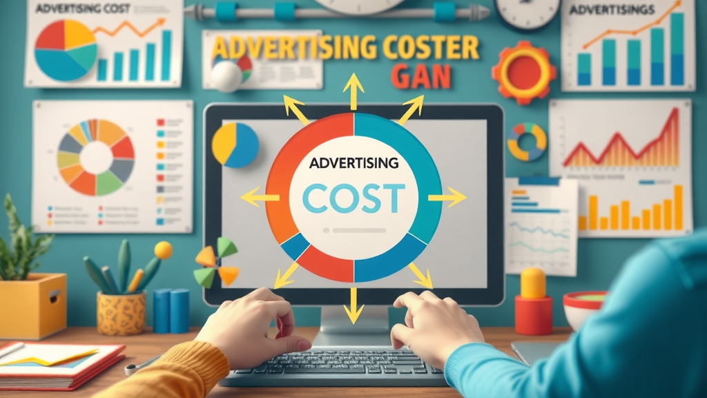Infographic breaking down Google Ads cost elements like CPC, CPM, and CPA