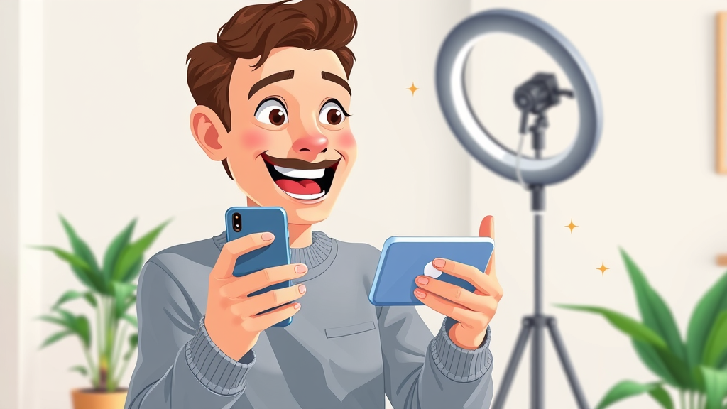 social media video influencer recording short-form video marketing for engagement