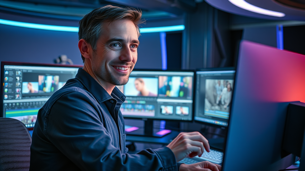 video production video editor organizing footage quality video social media