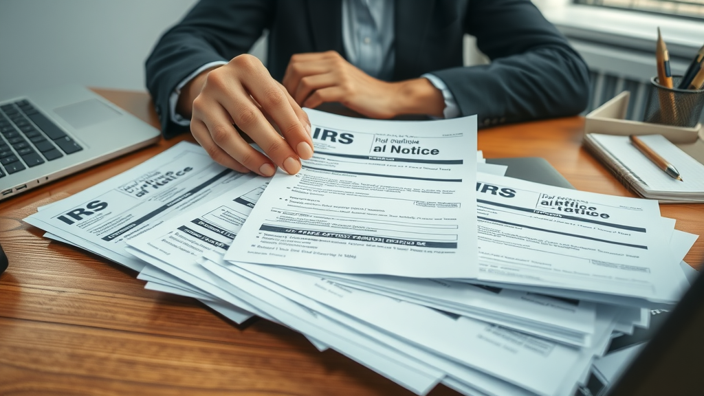 IRS notices and issues official IRS documents tax return comparison