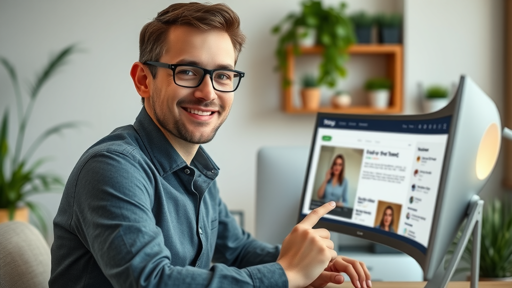 Blogger embedding video for optimal SEO in a stylish blog interface